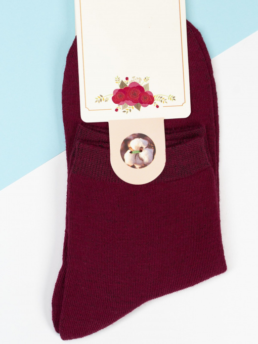 Носки ISSA Plus модель NS-270_burgundy Фото