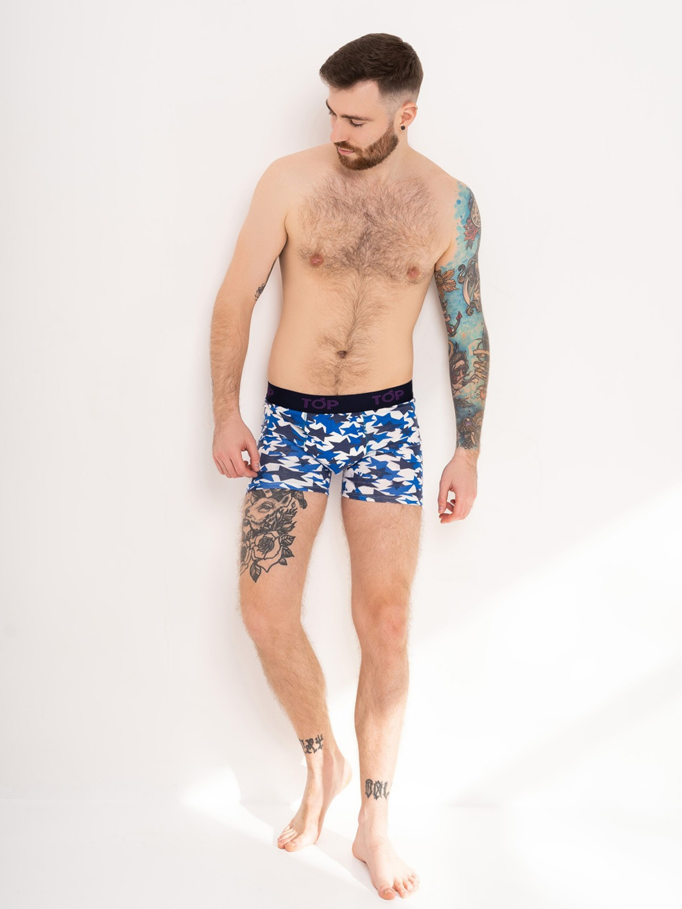 Труси ISSA Plus модель GN5-189_bluewhite Труси ISSA Plus модель GN5-189_bluewhite Фото