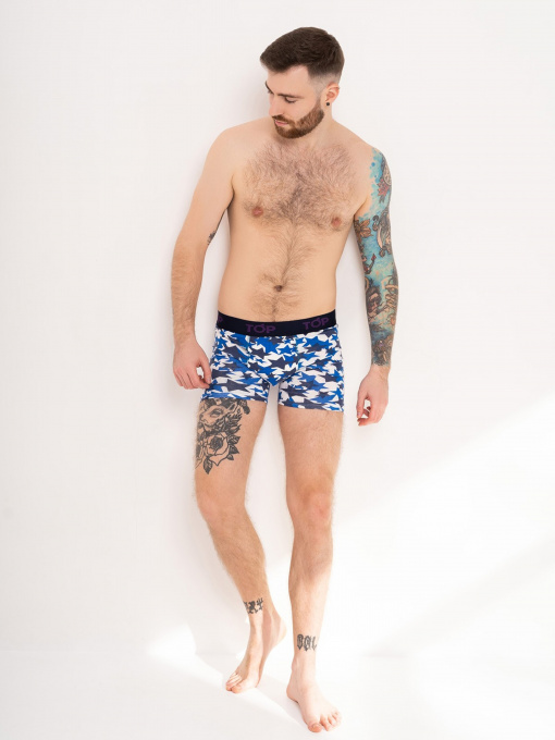 Труси ISSA Plus модель GN5-189_bluewhite Фото