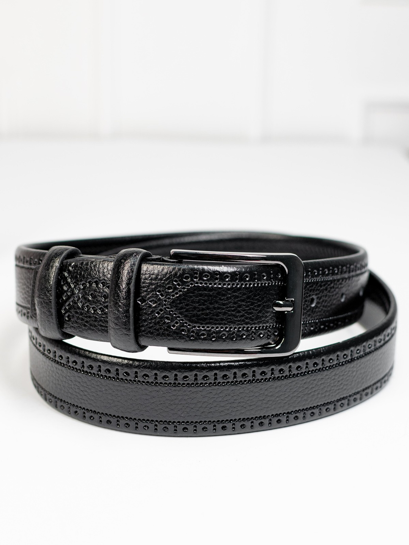 Ремень ISSA Plus модель R1-141_black Ремень ISSA Plus модель R1-141_black Фото