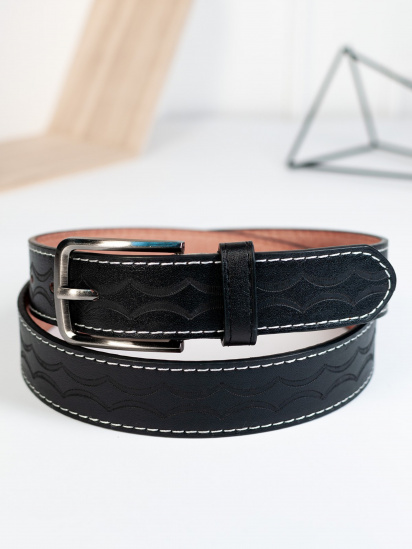 Ремень ISSA Plus модель R1-143_black — фото - INTERTOP