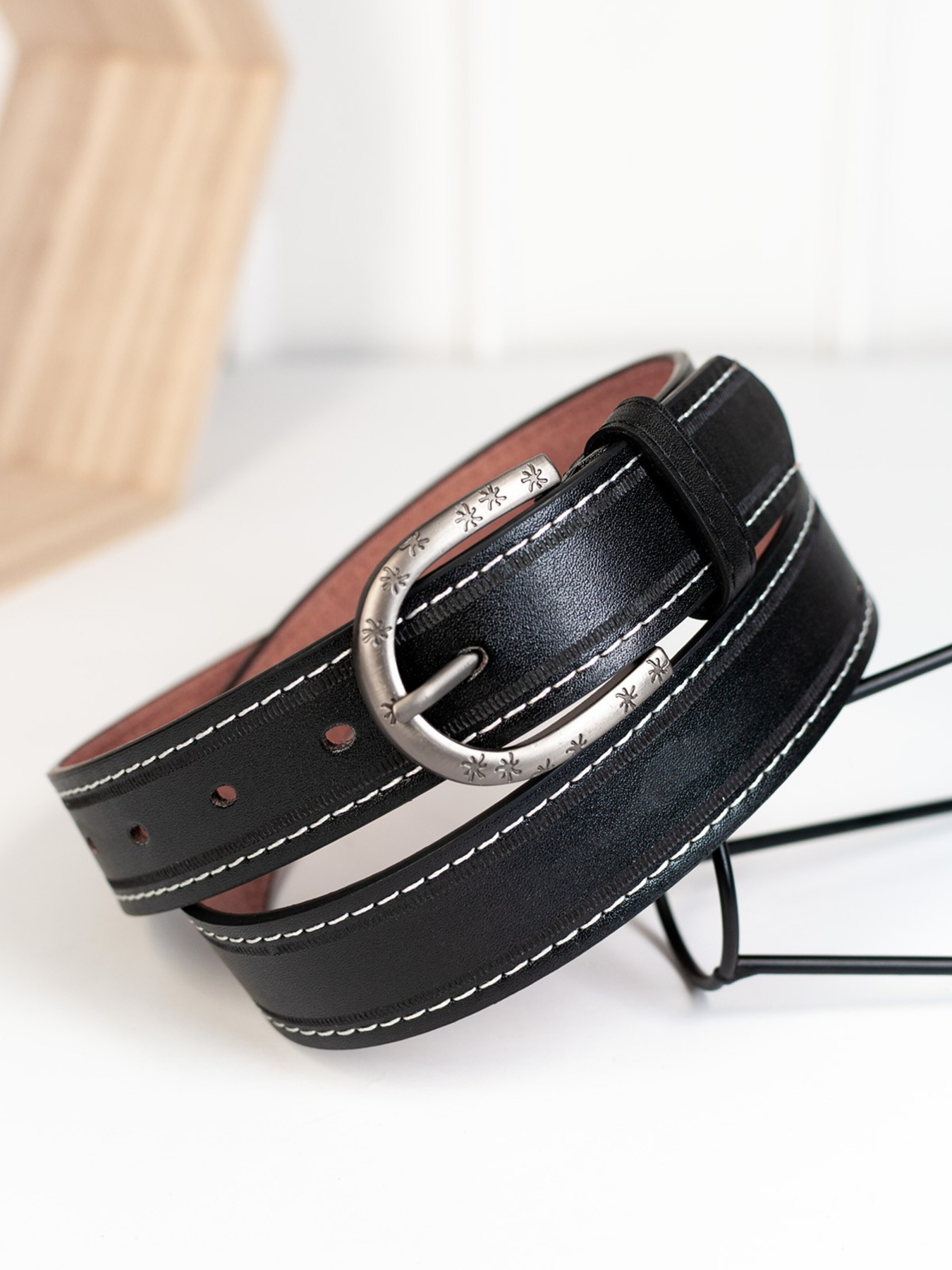 Ремень ISSA Plus модель R1-145_black Ремень ISSA Plus модель R1-145_black Фото