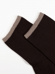 Носки ISSA Plus модель NS-281_darkbrown Фото
