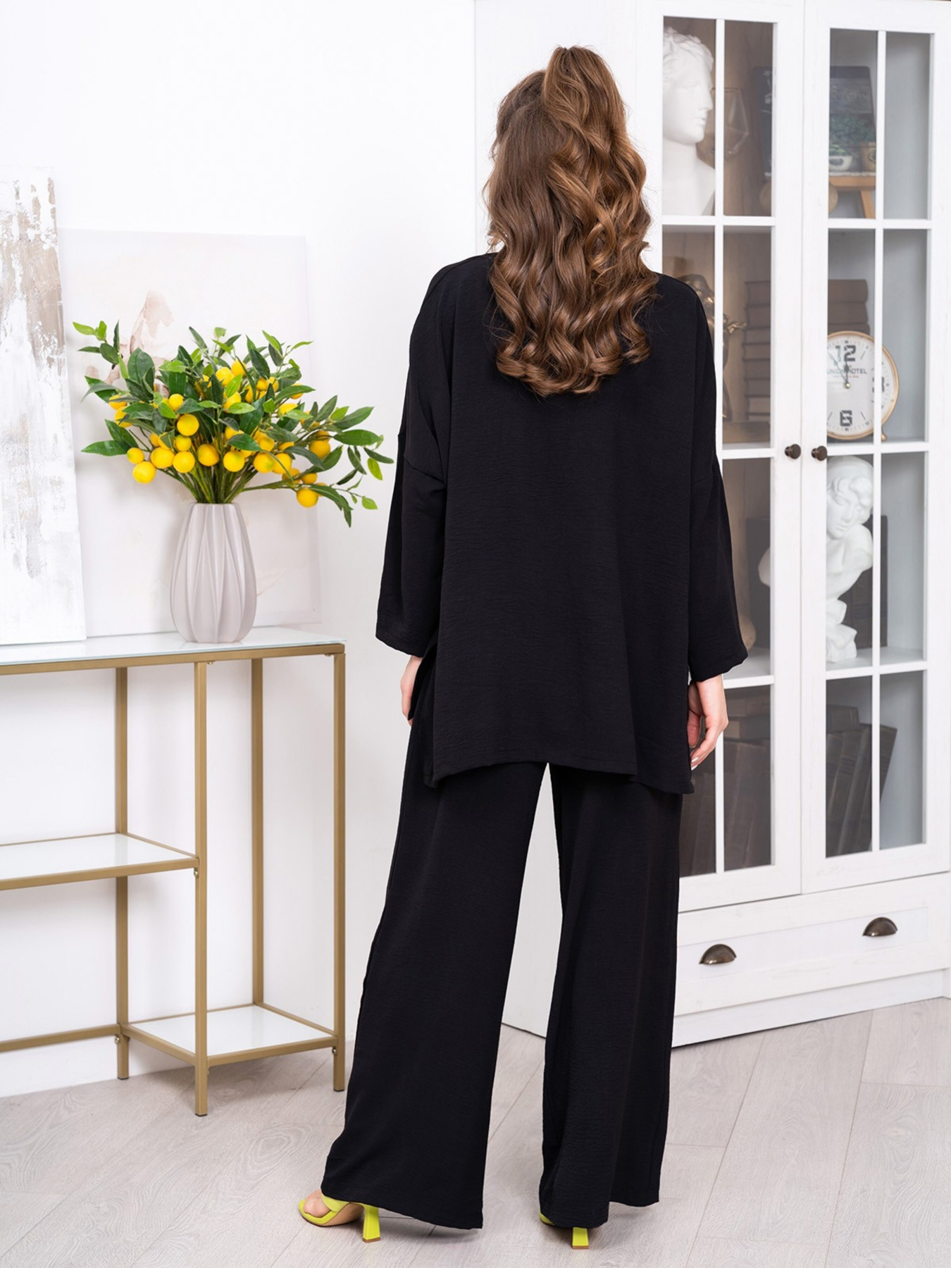 Повседневный костюм ISSA Plus модель 13240_black Фото