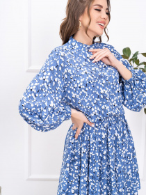 Сукня міні ISSA Plus модель 13773_blue Фото