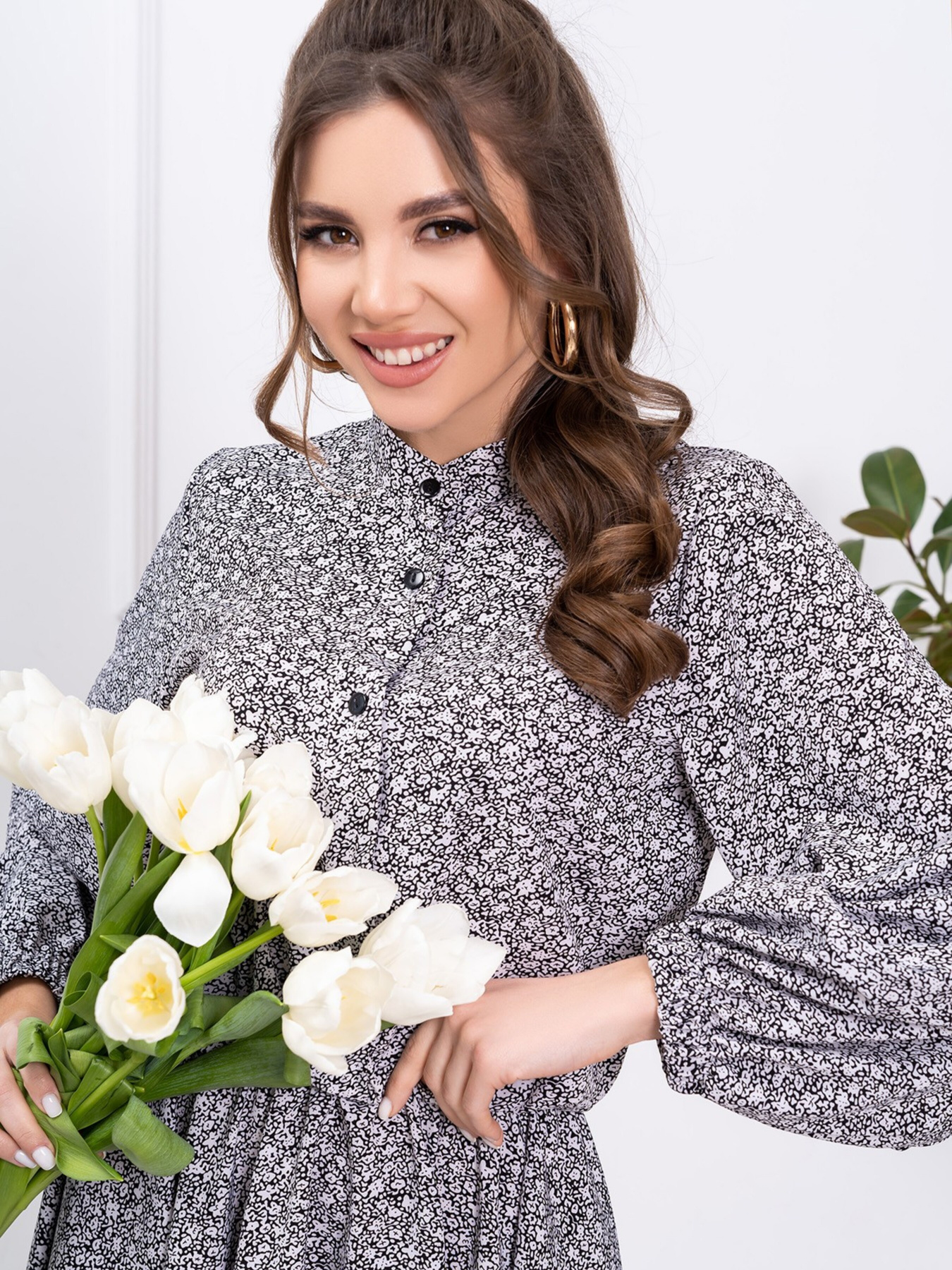 Платье мини ISSA Plus модель 13774_multicolor Фото