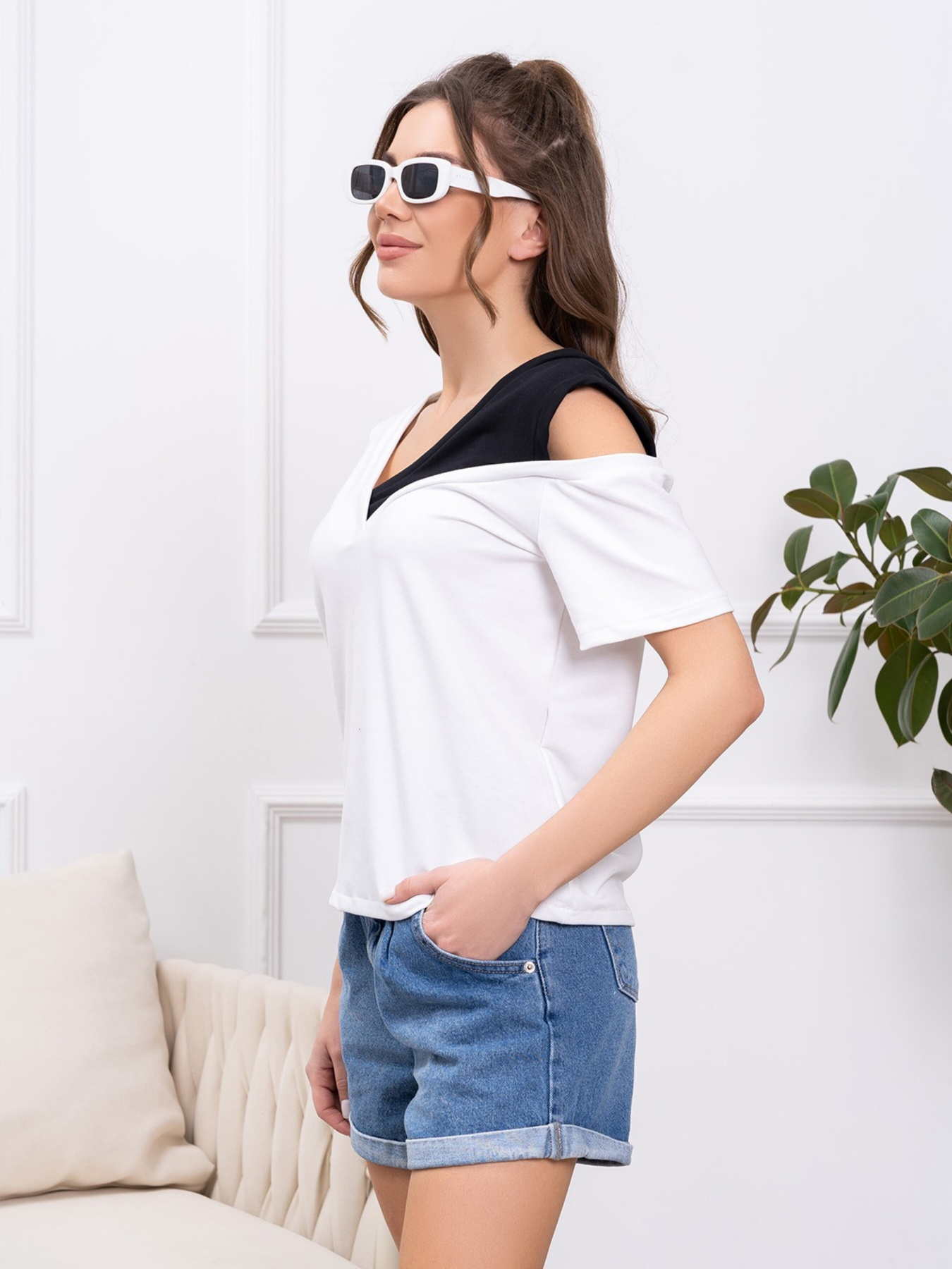 Футболка ISSA Plus модель 13775_white Фото