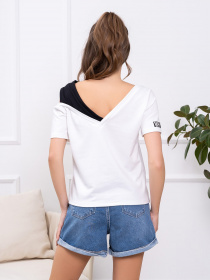 Футболка ISSA Plus модель 13775_white Фото