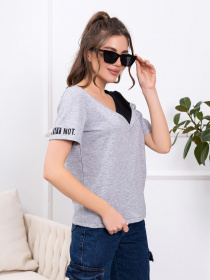 Футболка ISSA Plus модель 13775_grey Фото