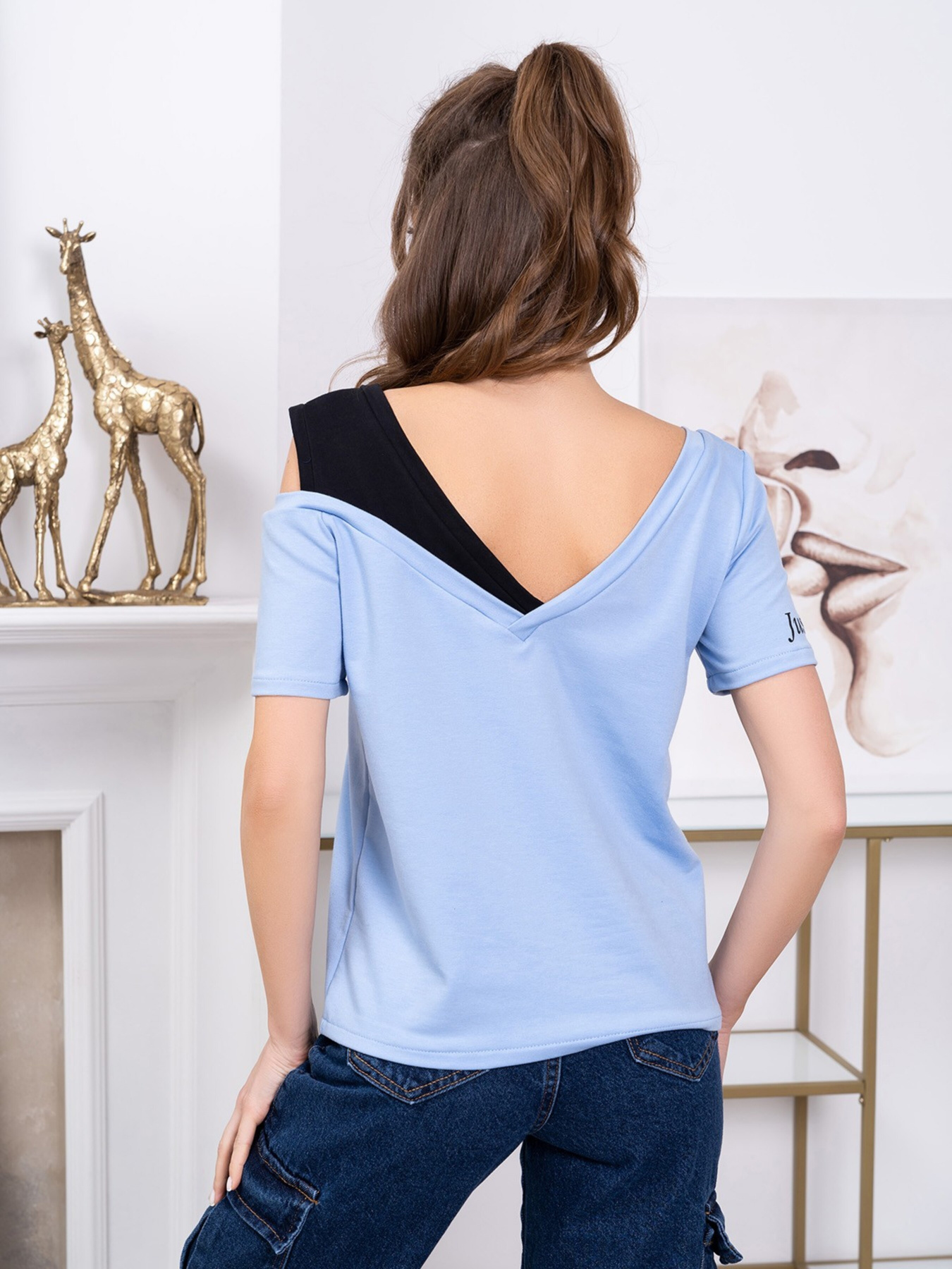 Футболка ISSA Plus модель 13776_blue Фото