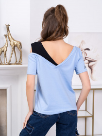 Футболка ISSA Plus модель 13776_blue Фото