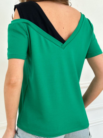 Футболка ISSA Plus модель 13776_green Фото