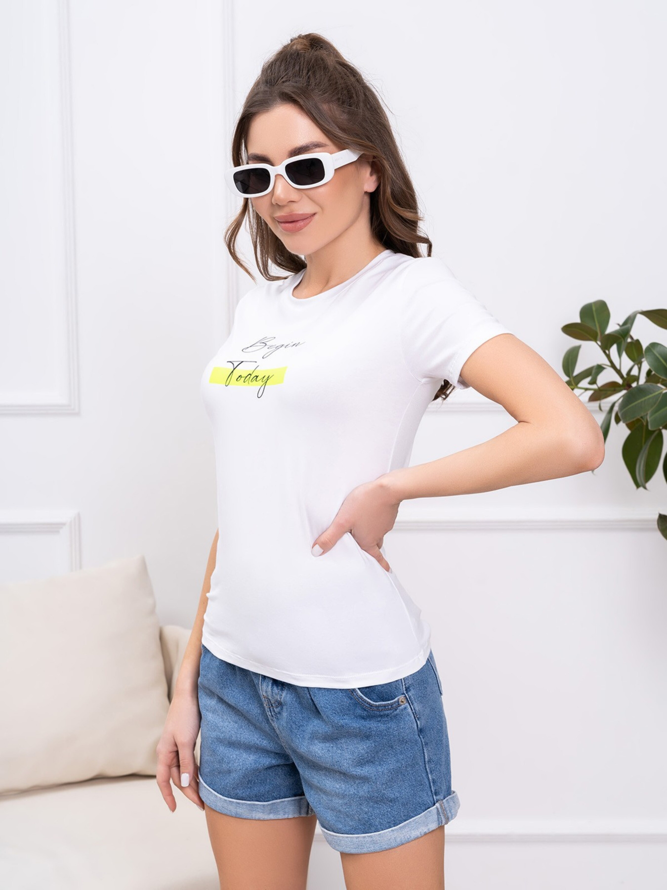 Футболка ISSA Plus модель 13778_white Фото