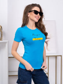 Футболка ISSA Plus модель 13778_blue Футболка ISSA Plus модель 13778_blue Фото