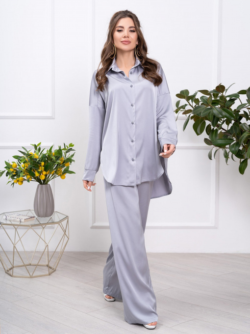 Повседневный костюм ISSA Plus модель 13782_grey Фото