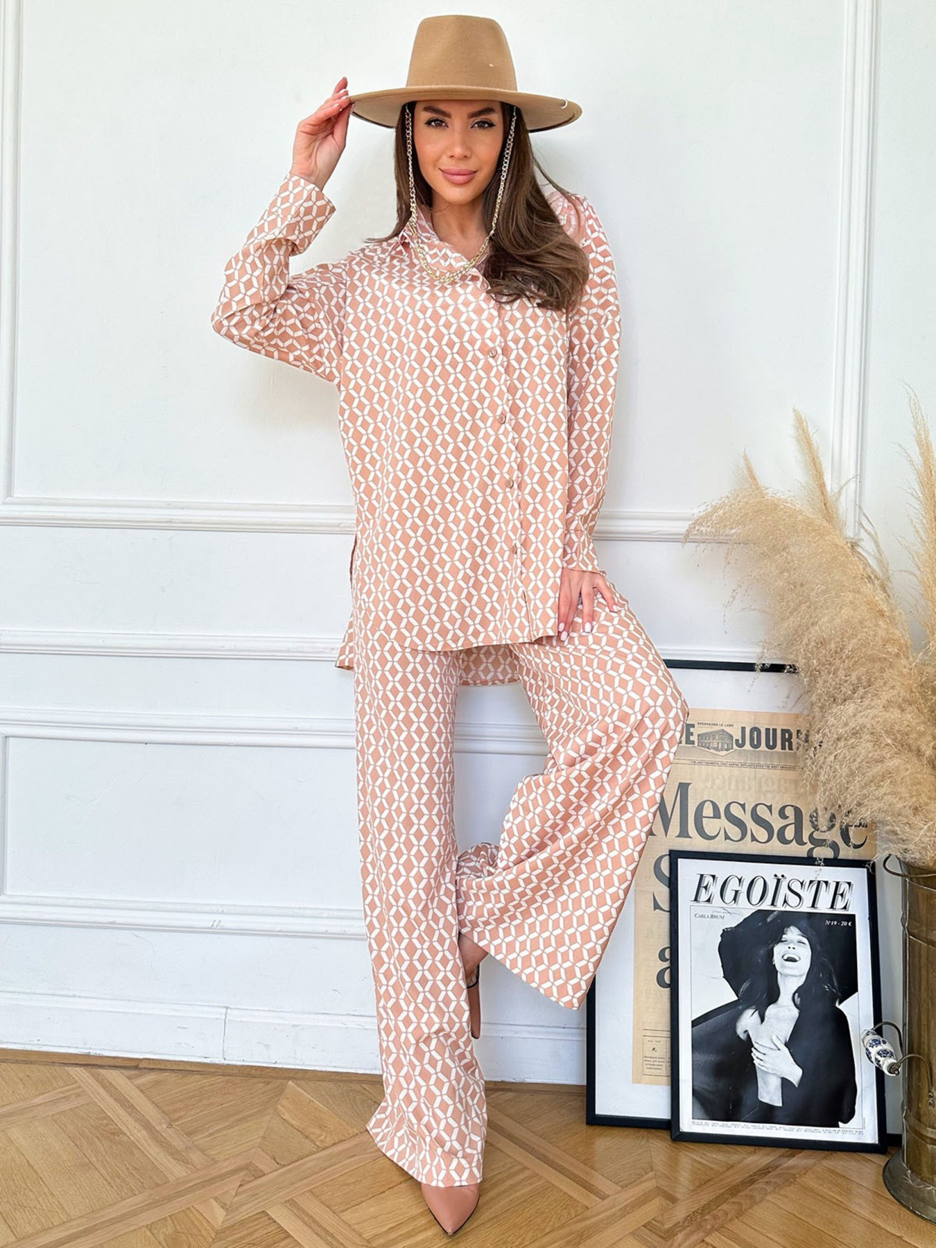 Костюм ISSA Plus модель 13783_beige Фото