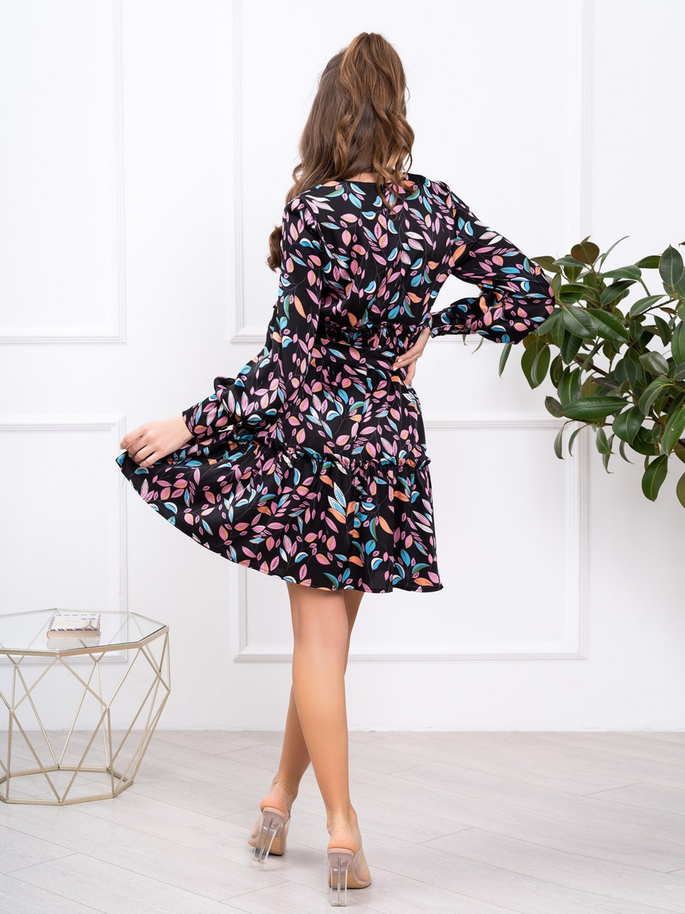 Платье мини ISSA Plus модель 13786_black Фото