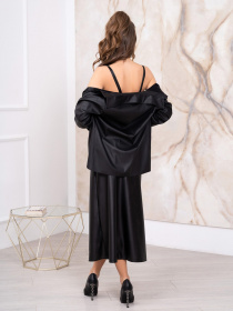 Повседневный костюм ISSA Plus модель 13789_black Фото