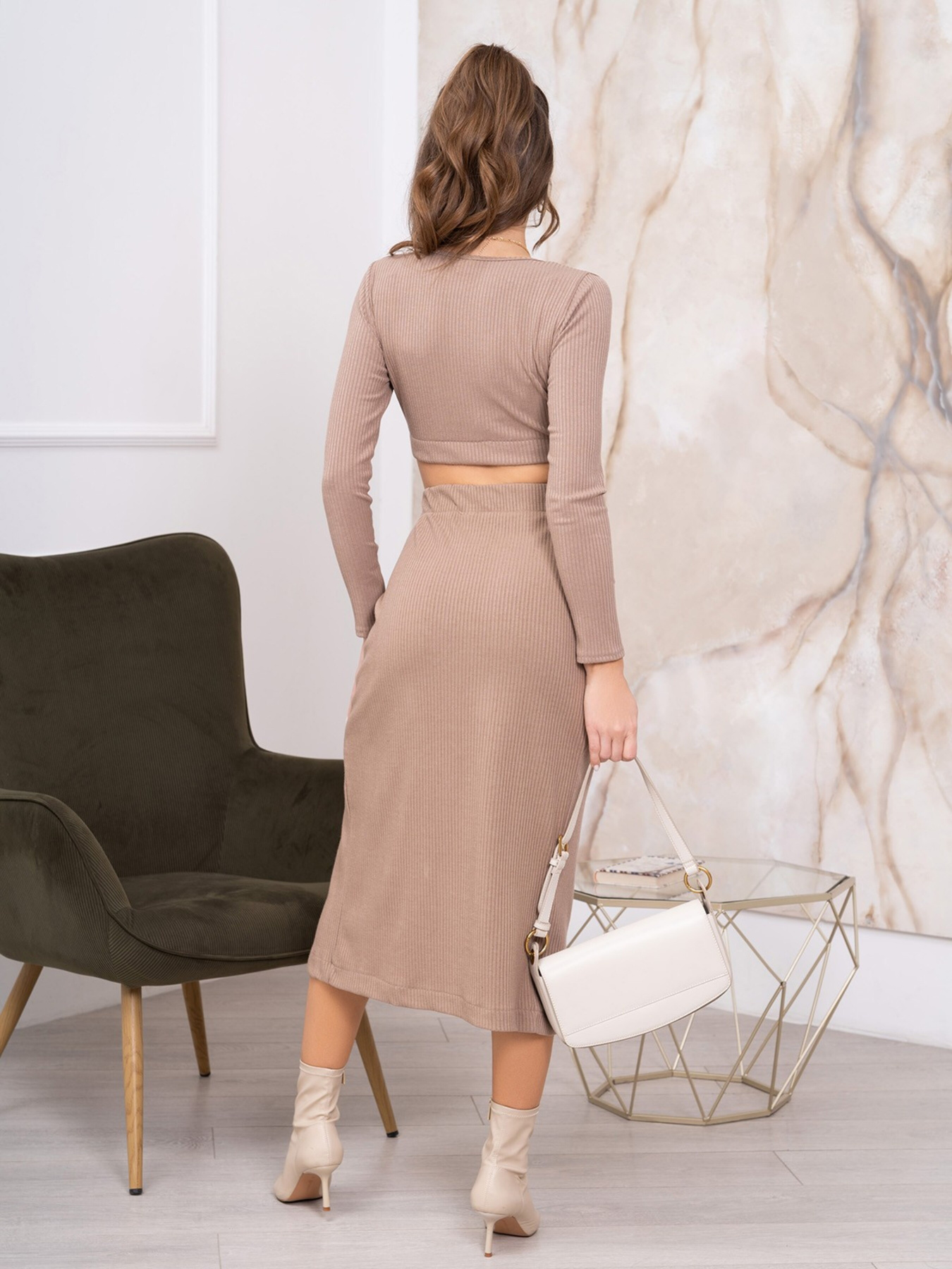 Костюм ISSA Plus модель 13794_beige Фото