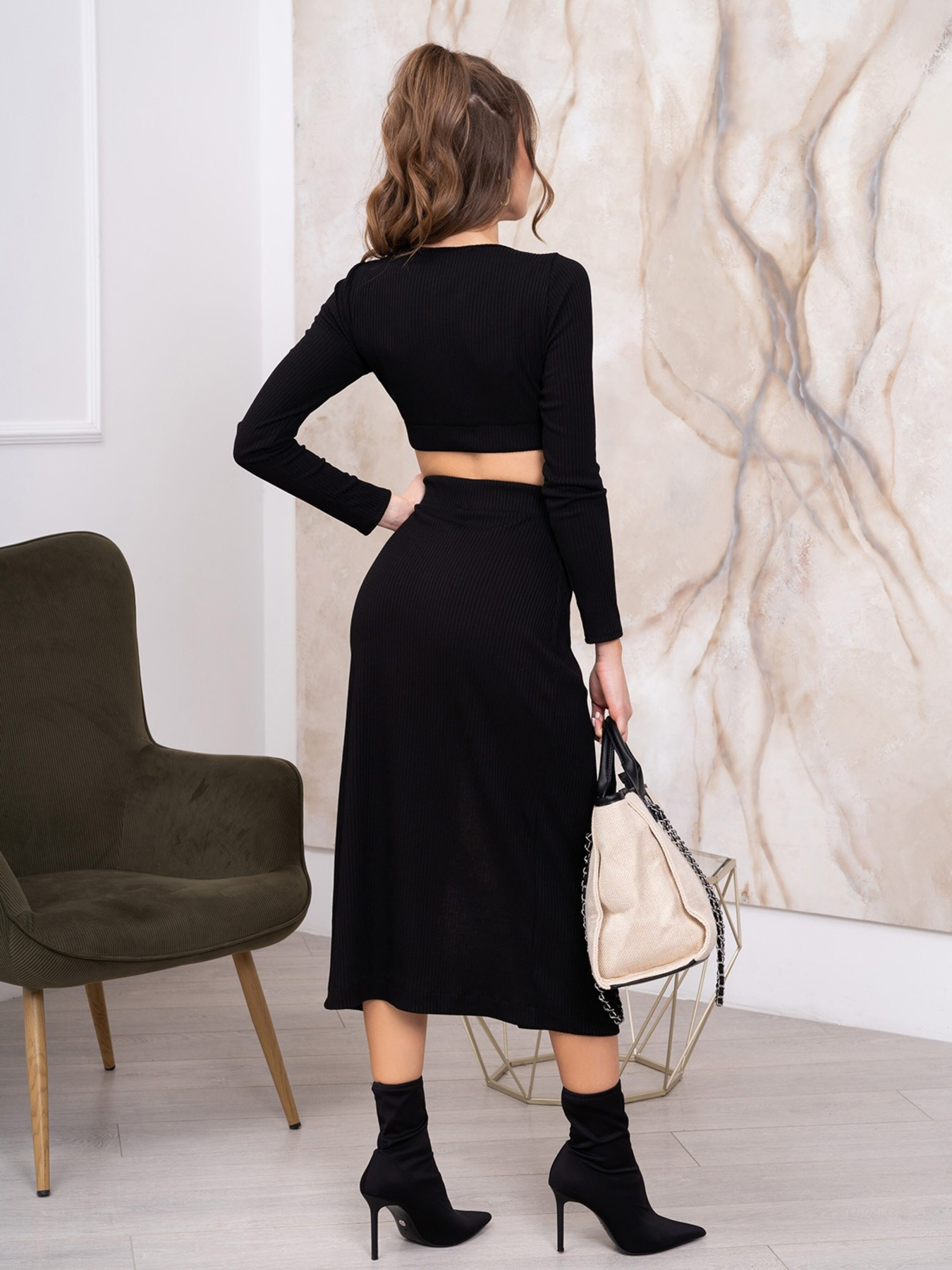 Повсякденний костюм ISSA Plus модель 13794_black Повсякденний костюм ISSA Plus модель 13794_black Фото