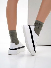 Кеды низкие ISSA Plus модель OB2-208_white Фото