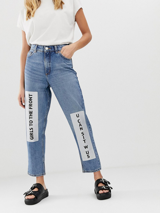 Прямые джинсы Monki модель 46772 Фото