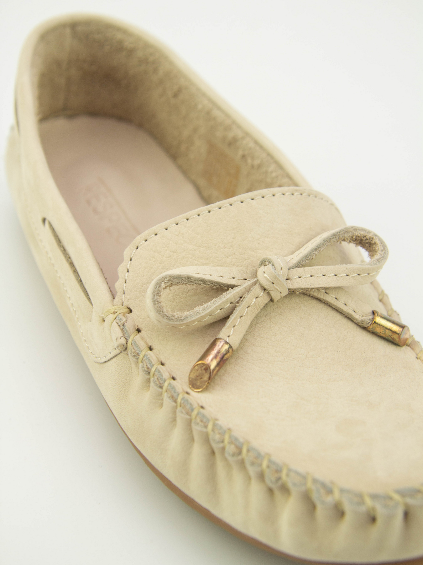 Мокасини Respect модель RK_01_BONE_NUBUCK Фото