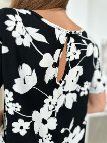 Платье мини ISSA Plus модель 13812_black Фото