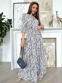 Сукня максі ISSA Plus модель 13813_white Фото