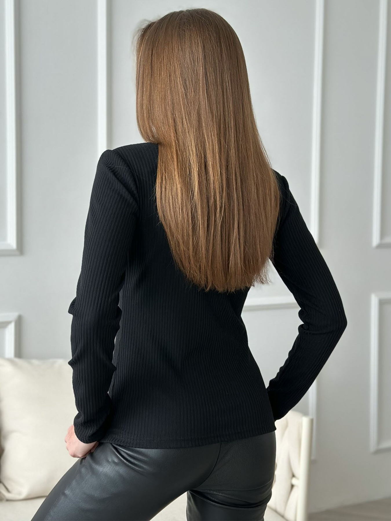 Лонгслив ISSA Plus модель 13824_black Лонгслив ISSA Plus модель 13824_black Фото