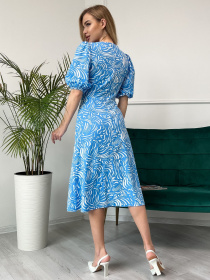 Платье миди ISSA Plus модель 13807_blue Фото