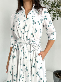 Платье макси ISSA Plus модель 13815_white Фото