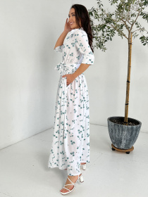 Платье макси ISSA Plus модель 13815_white Платье макси ISSA Plus модель 13815_white Фото