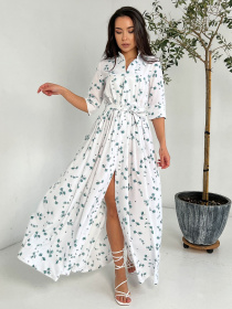 Платье макси ISSA Plus модель 13815_white Платье макси ISSA Plus модель 13815_white Фото