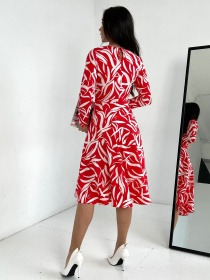 Сукня міді ISSA Plus модель 13819_red Фото