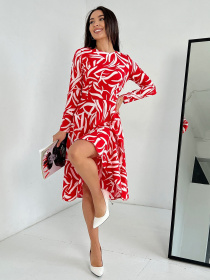 Сукня міді ISSA Plus модель 13819_red Фото