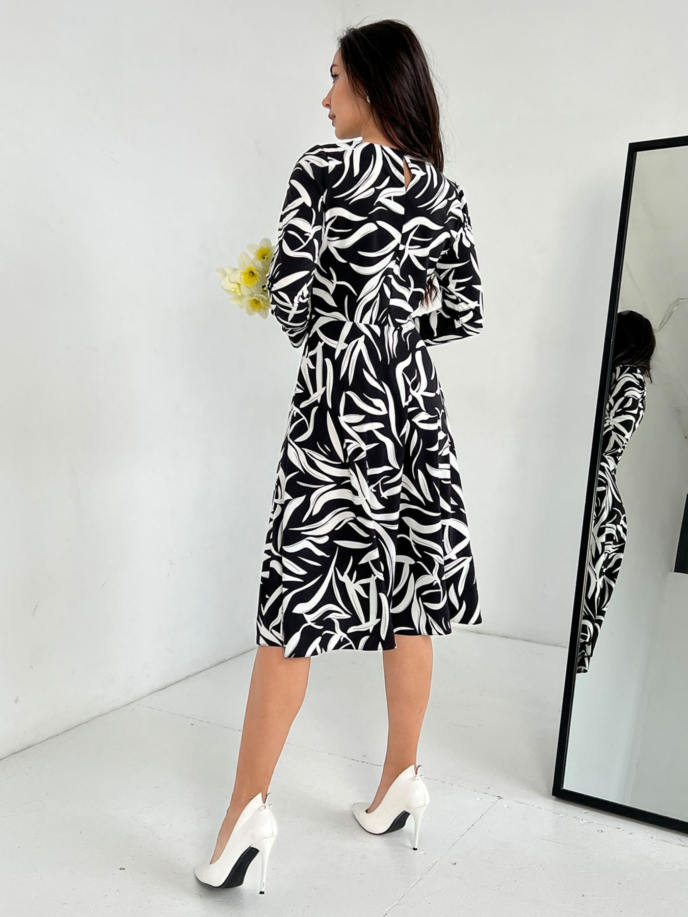 Платье миди ISSA Plus модель 13819_black Фото