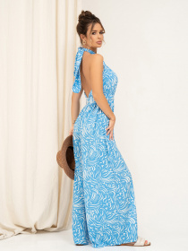 Комбинезон ISSA Plus модель 13827_blue Комбинезон ISSA Plus модель 13827_blue Фото