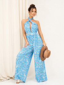 Комбинезон ISSA Plus модель 13827_blue Комбинезон ISSA Plus модель 13827_blue Фото