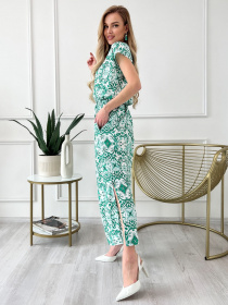 Платье макси ISSA Plus модель 13828_green Фото