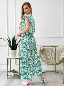 Платье макси ISSA Plus модель 13828_green Фото