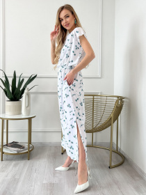 Платье макси ISSA Plus модель 13829_white Платье макси ISSA Plus модель 13829_white Фото