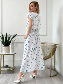 Платье макси ISSA Plus модель 13829_white Платье макси ISSA Plus модель 13829_white Фото