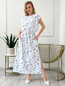 Платье макси ISSA Plus модель 13829_white Платье макси ISSA Plus модель 13829_white Фото