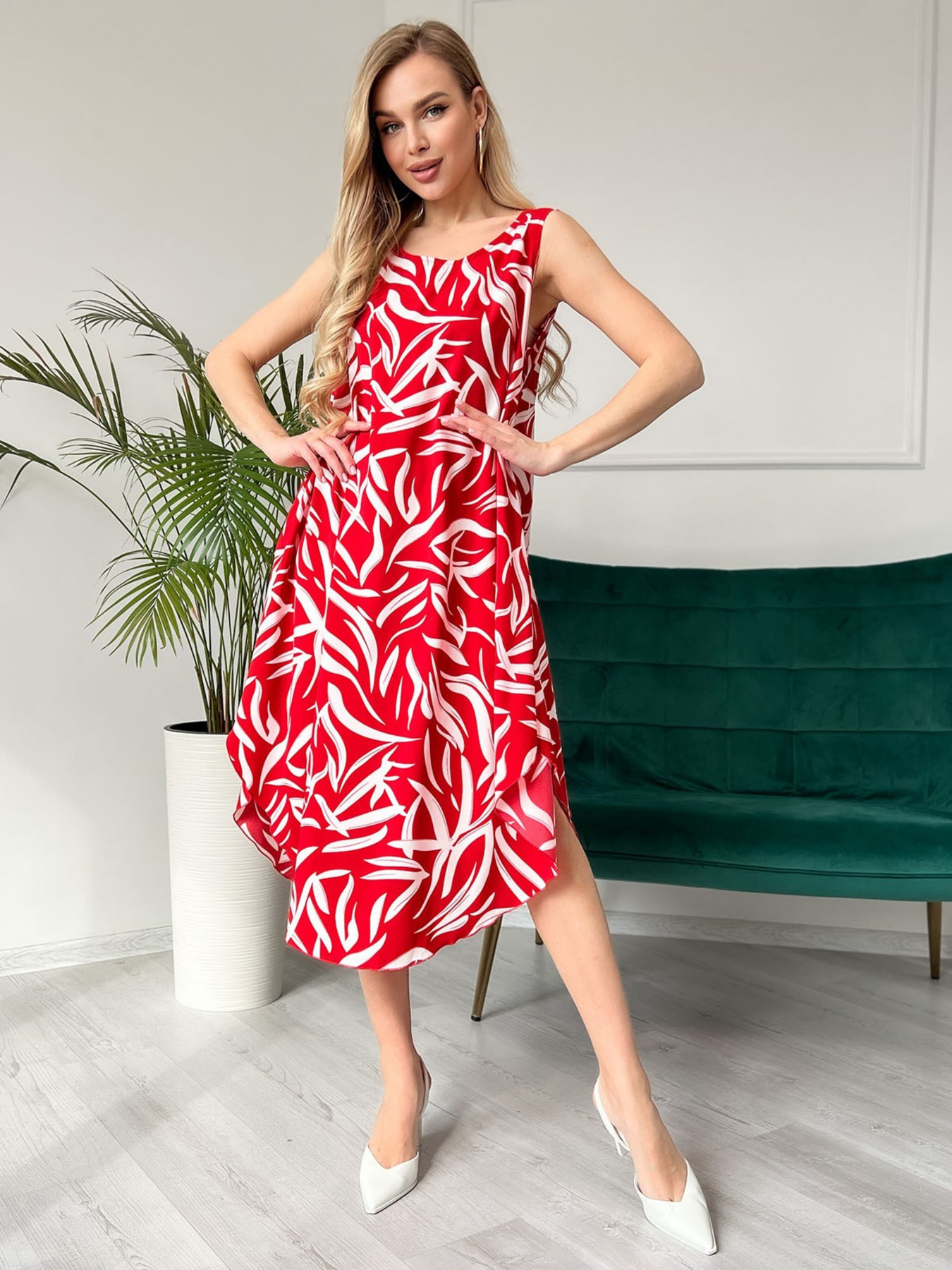 Сарафан ISSA Plus модель 13834_red Фото