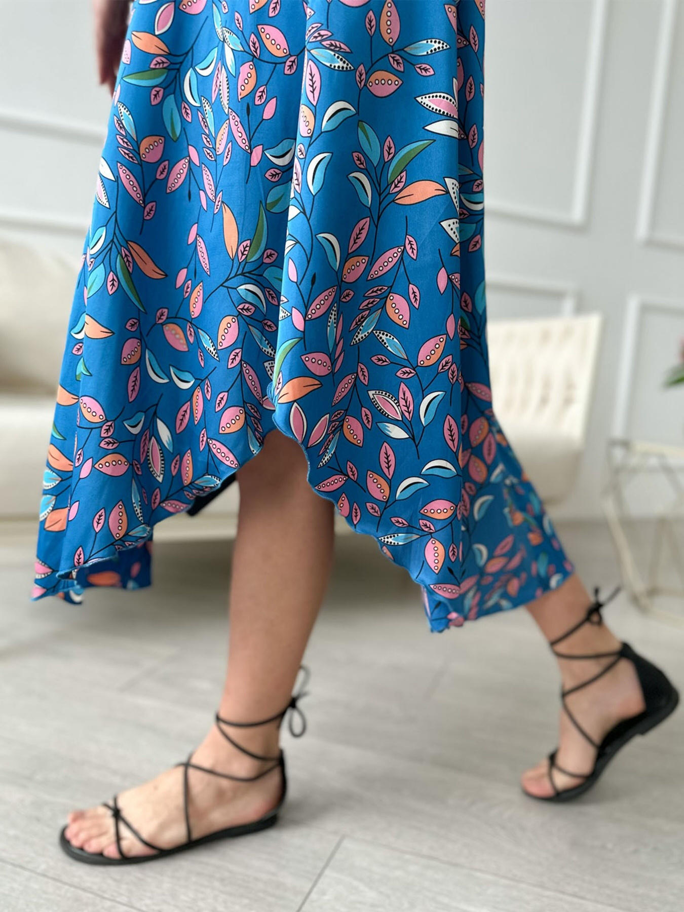 Сарафан ISSA Plus модель 13835_blue Сарафан ISSA Plus модель 13835_blue Фото