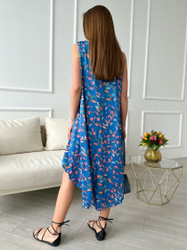 Сарафан ISSA Plus модель 13835_blue Сарафан ISSA Plus модель 13835_blue Фото