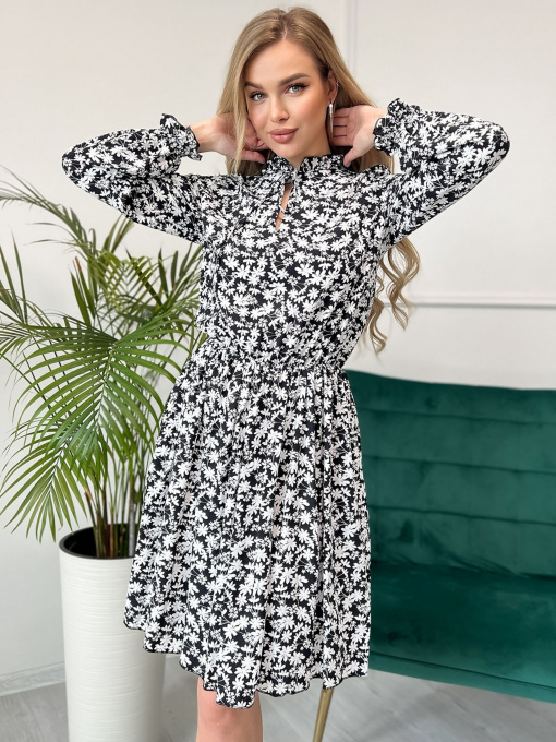 Платье мини ISSA Plus модель 13837_black Фото