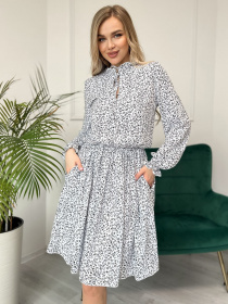 Сукня міні ISSA Plus модель 13838_white Фото