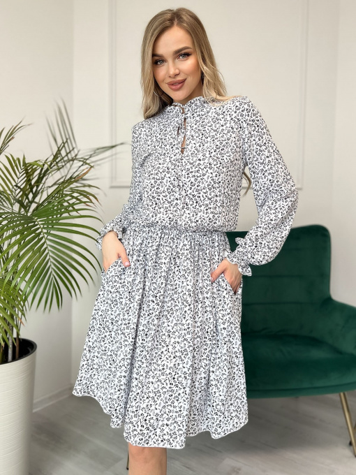 Платье мини ISSA Plus модель 13838_white Фото